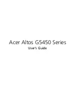 Предварительный просмотр 1 страницы Acer Altos G5450 Series User Manual