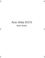 Preview for 1 page of Acer Altos R310 User Manual