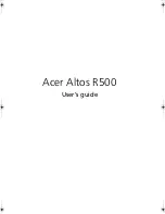 Acer Altos R500 User Manual preview