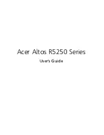 Preview for 1 page of Acer Altos R5250 Series User Manual