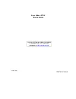 Acer Altos R710 Service Manual preview