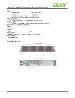 Preview for 2 page of Acer AN1600 F1 Specifications