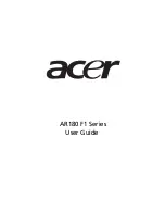 Предварительный просмотр 1 страницы Acer AR180 F1 Series User Manual