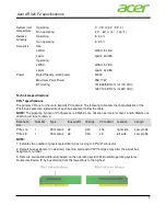 Preview for 5 page of Acer AR320 Specifications