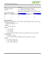 Preview for 7 page of Acer AR320 Specifications