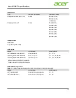 Preview for 16 page of Acer AR360 F2 Specifications