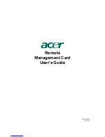 Предварительный просмотр 1 страницы Acer ARMC User Manual