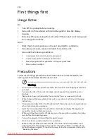 Preview for 8 page of Acer AS311 User Manual