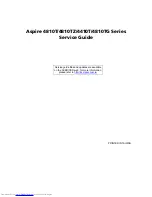 Acer AS4810T- 354G32Mn LX.PBA0X.075 Service Manual preview