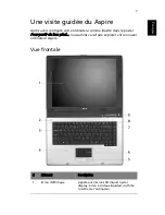 Предварительный просмотр 11 страницы Acer Aspire 1690 Series Manuel D'Utilisation