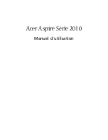 Предварительный просмотр 1 страницы Acer Aspire 2010 Manuel D'Utilisation