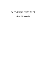 Preview for 1 page of Acer Aspire 2020 (Spanish) Guía Del Usuario