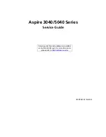 Acer Aspire 3040 Series Service Manual preview