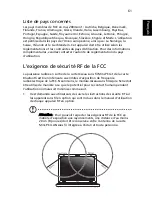 Preview for 69 page of Acer Aspire 3610 (French) Manuel D'Utilisation