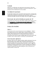 Preview for 76 page of Acer Aspire 3630 Manual Do Utilizador