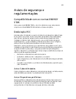 Preview for 75 page of Acer Aspire 3630 (Portuguese) Manual Do Utilizador