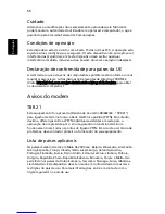 Preview for 76 page of Acer Aspire 3630 (Portuguese) Manual Do Utilizador