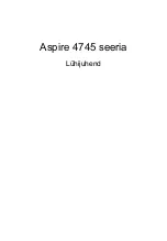 Preview for 219 page of Acer Aspire 4745 Quick Manual