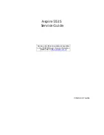 Предварительный просмотр 1 страницы Acer Aspire 5515 Service Manual