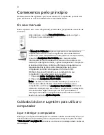 Preview for 4 page of Acer Aspire 5620 Series (Portuguese) Manual Do Utilizador