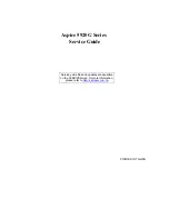 Preview for 1 page of Acer Aspire 5920G Series Service Manual