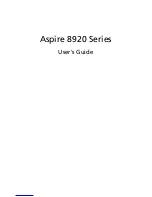 Предварительный просмотр 1 страницы Acer Aspire 8920-6048 User Manual