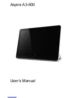 Предварительный просмотр 1 страницы Acer Aspire A3-600 User Manual