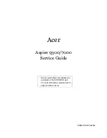 Предварительный просмотр 1 страницы Acer aspire Aspire 9300 Service Manual