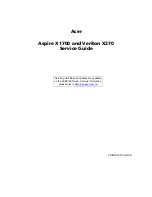 Acer ASPIRE ASPIRE X1700 Service Manual preview