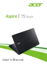 Acer Aspire E 15 Touch User Manual preview