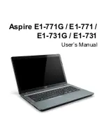 Acer Aspire E1-771G User Manual preview