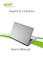 Preview for 1 page of Acer Aspire E5-411 User Manual
