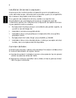 Предварительный просмотр 14 страницы Acer Aspire E500 (French) Manuel