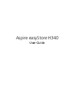 Preview for 1 page of Acer Aspire easyStore H340 User Manual