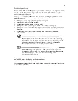 Preview for 5 page of Acer Aspire G3-605 User Manual
