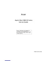 Предварительный просмотр 1 страницы Acer Aspire iDea 500 Series Service Manual