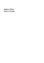 Preview for 1 page of Acer Aspire iDea User Manual