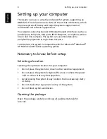 Предварительный просмотр 8 страницы Acer Aspire L200 User Manual