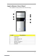 Предварительный просмотр 15 страницы Acer Aspire M1200 Service Manual