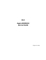 Предварительный просмотр 1 страницы Acer ASPIRE M3910(G) Service Manual