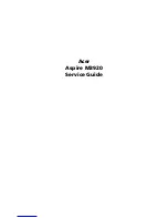 Acer Aspire M3920 Service Manual предпросмотр