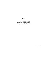 Acer ASPIRE M5910(G) Service Manual предпросмотр