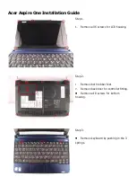 Preview for 2 page of Acer Aspire Notebook Series Installation Manual