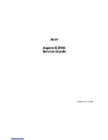 Acer Aspire R3700 Service Manual предпросмотр