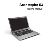 Preview for 3 page of Acer Aspire S3 series User Manual