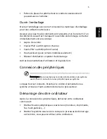 Preview for 9 page of Acer Aspire T135 Manuel D'Utilisation