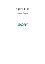 Preview for 1 page of Acer Aspire T140 User Manual
