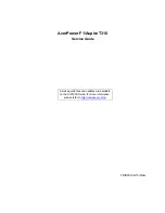 Preview for 1 page of Acer Aspire T310 Service Manual