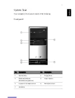 Предварительный просмотр 5 страницы Acer Aspire T330 User Manual