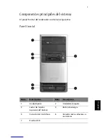 Preview for 5 page of Acer Aspire T600 (Spanish) Guía Del Usuario